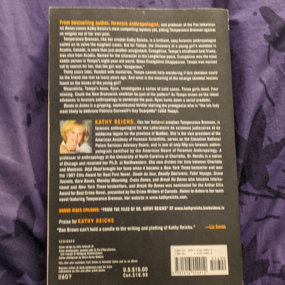 Used: Book Bones to Ashes - Picture 2 of 3